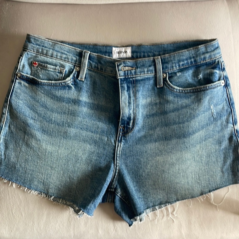 Hudson Distressed jean shorts
